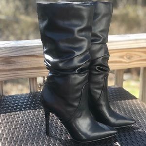 NEW JESSICA SIMPSON BLACK JOESPY SLOUCHY BOOTS